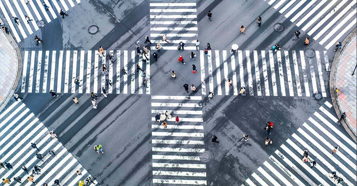 People crossing